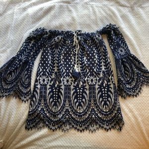 Red carter dress off the shoulder